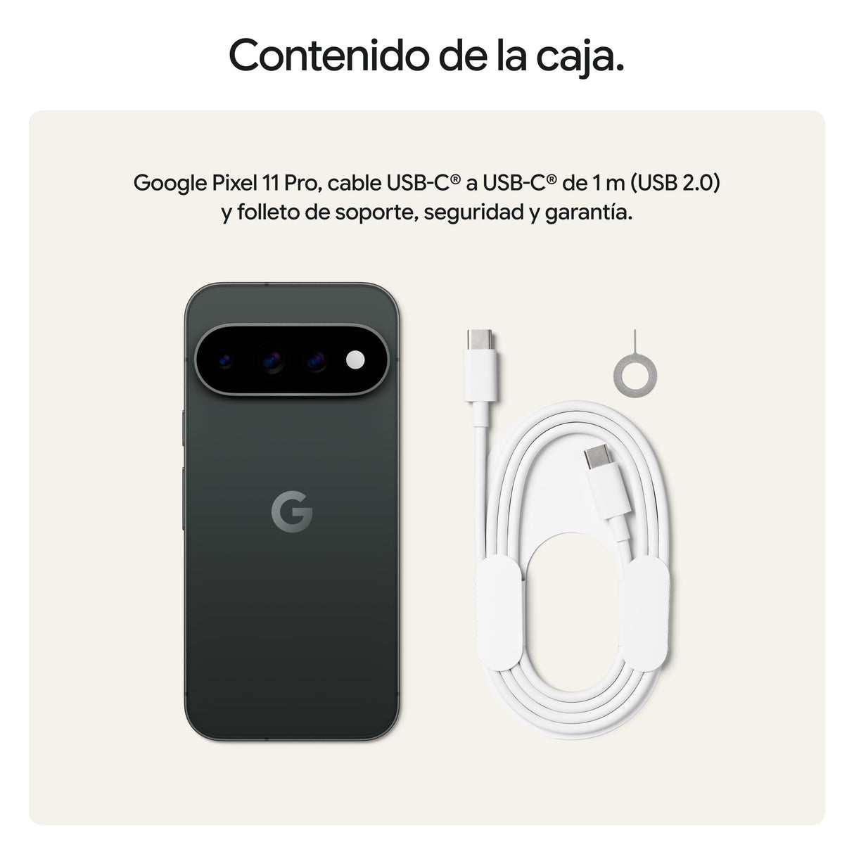 Google Pixel 11 Pro – Smartphone Android Libre - Obsidiana, 512GB