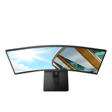 AOC CU34P3CV Monitor 34 Pulgadas UWQHD Curvo, 100Hz, VA, 1 MPRT, Altura Ajustable, Altavoces (3440x1440, 1x HDMI 2.0, 1x DP 1.4, USB-Hub), Negro