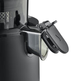 CASO JuiceFit Pro - Licuadoras para zumos y batidos - Slow Juicer con 40 RPM de Velocidad - Abertura grande para frutas enteras - 30% más de jugo - Tamaño Compacto - Jarra 1.000 ml, negra