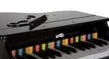 small foot Cola Infantil, Piano electrónico de Madera con Taburete, niños a Partir de 3 años, 12622, Color Black