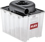 FLEX Separador previo para aspiradoras VCE VCE-PS 25 Cyclone – Incluye kit de manguera y bolsa de eliminación (dimensiones 430 × 330 × 380 mm, peso 4,1 kg, volumen del depósito 25 L) 533294