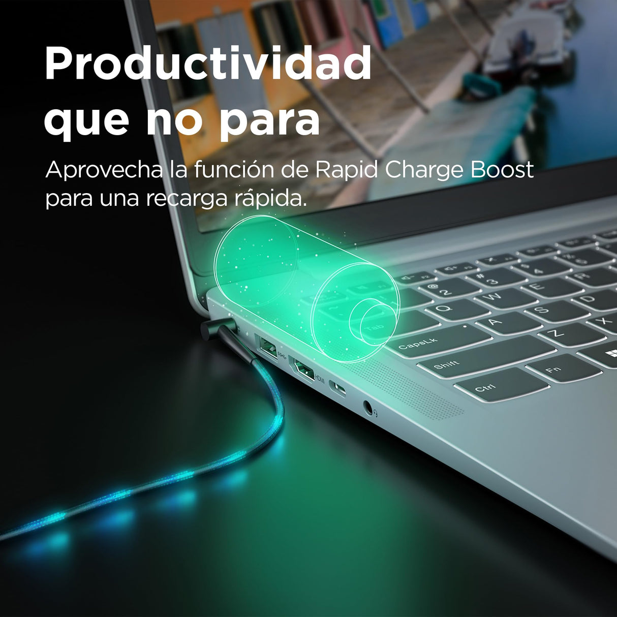 Lenovo IdeaPad Slim 3 Gen 8 – Ordenador Portátil 15.6" FHD (AMD Ryzen 5 7520U, 16 GB RAM, 512 GB SSD, Gráficos AMD Radeon 610M, Wi-Fi 6, Win 11 Home, Office Trial) Teclado QWERTY Español – Gris Ártico