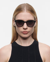 GIGI STUDIOS Brooks Sunglasses, Black, 53mm, 44mm Unisex Adulto
