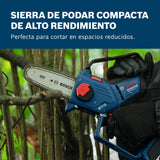 Bosch Professional 18V System sierra podadora GKE 18V-15 (hasta 350 cortes por carga, cortes de bricolaje de hasta 13 cm, motor Brushless sin escobillas, funda de 15 cm incl., sin batería)