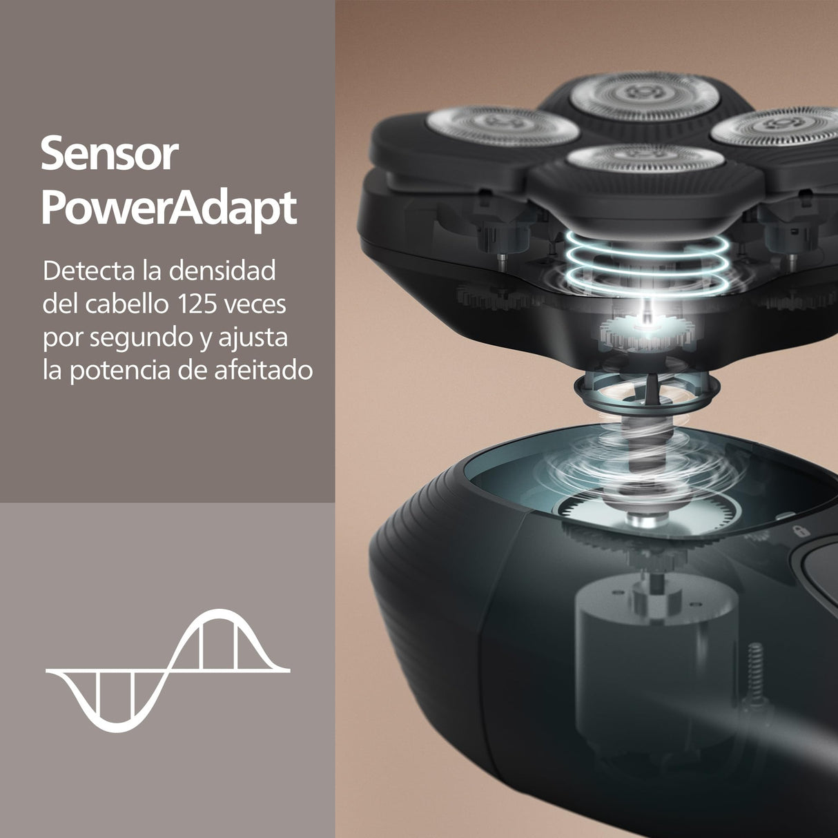Afeitadora de cabeza Philips Serie 9000 Pro - Afeitadora de cabeza para hombres y mujeres, cabezal flexible 360°, cuchillas ComfortCut para un afeitado apurado y suave, modelo HS9980/15