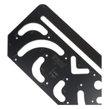 Trend Plantilla para aperturas y radios, para fresar aberturas, huecos y radios en superficies de trabajo, AR/JIG