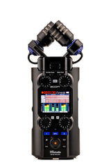 Zoom - H5Studio Grabador de Coma Flotante de 4 Pistas de 32 bits 192 kHz - 16/24 bits, Ganancia, limitadores, cápsula XYH-5e, Interfaz de Audio Mac, PC, iOS, Android