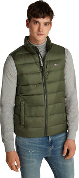Tommy Jeans Chaleco Hombre Down ligero, Verde (Fatigue Green), S