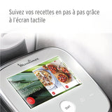Moulinex I-Companion Touch XL HF9345 Robot de cocina de 3.5 L, acero inoxidable, 14 programas automáticos, wifi, pantalla táctil, 6 accesorios incluidos, apto lavavajillas, app libro recetas