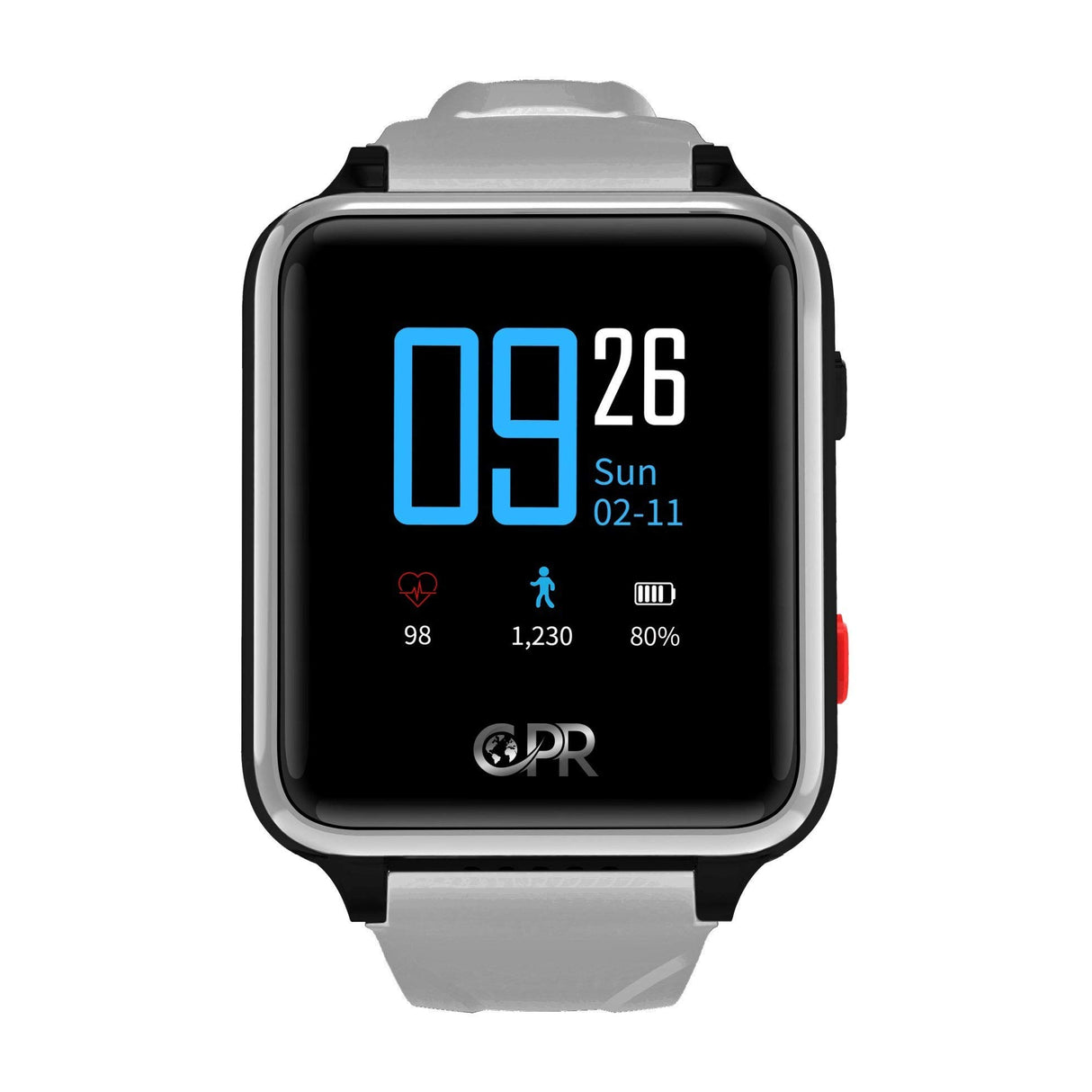 Reloj Inteligente CPR Guardian II para Padres y Seres Queridos, la próxima generación de protección en Caso de Emergencia. Mantener al Usuario Activo, Independiente y Seguro en Todo Momento (Gris)