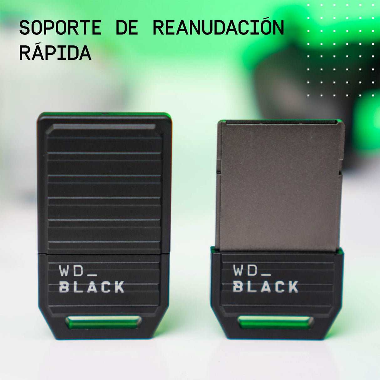 WD_BLACK C50 2 TB Tarjeta de expansión para Xbox (Compatible con la Serie X|S, Plug-and-Stay, Velocity Architecture, Reanudación rápida, Subscripción gratuia de 1 Mes de Xbox Game Pass) Black