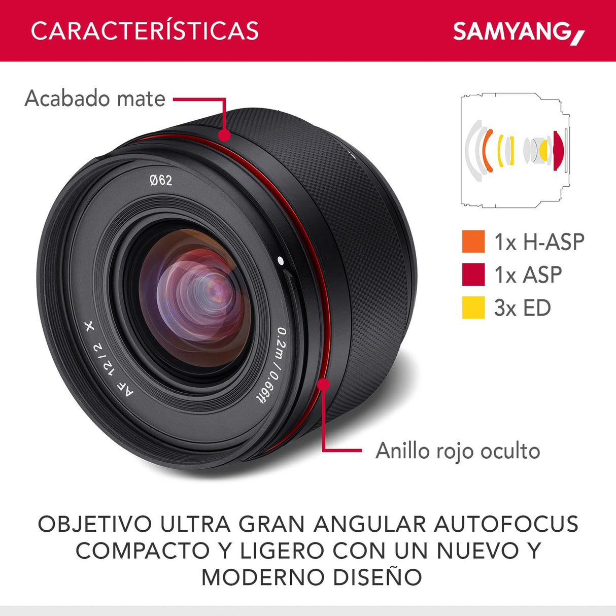 Samyang AF 12 mm F2.0 Fuji X - Enfoque automático Distancia focal fija ultra gran angular para Fujifilm X-Mount APS-C Fast para cámaras Fuji X Mount X-T4 T3 X-T30 X-T20 X-E4 XE3 X-Pro 3