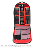 Neewer 2 en 1 Mochila corredera para cámara Estilo Maleta Convertible con Doble asa a Prueba de Golpes con Compartimentos Acolchados extraíbles para cámaras SLR/DSLR Trípodes Lentes (Negro/Rojo)