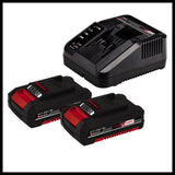 Einhell 4257214 poder X-Change 2.0 Ah 18 V Combi Taladro Y Atornillador De Impacto – Pack de 2 – rojo