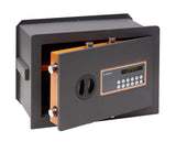 ARREGUI Plus C Electrónica 181140 Caja fuerte de empotrar, 10+3 mm de espesor, apertura electrónica, con fondo regulable, 27x38,5x20 a 30 cm, 11 a 19 L