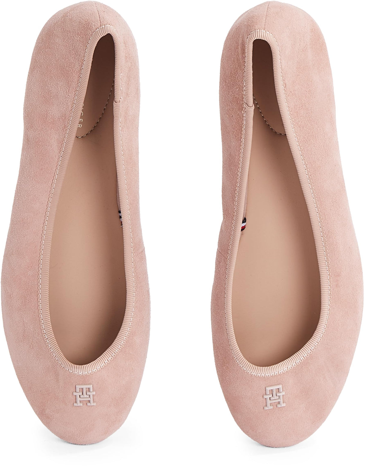 Tommy Hilfiger Bailarinas Mujer Hardware de Ante, Marrón (Claystone), 38