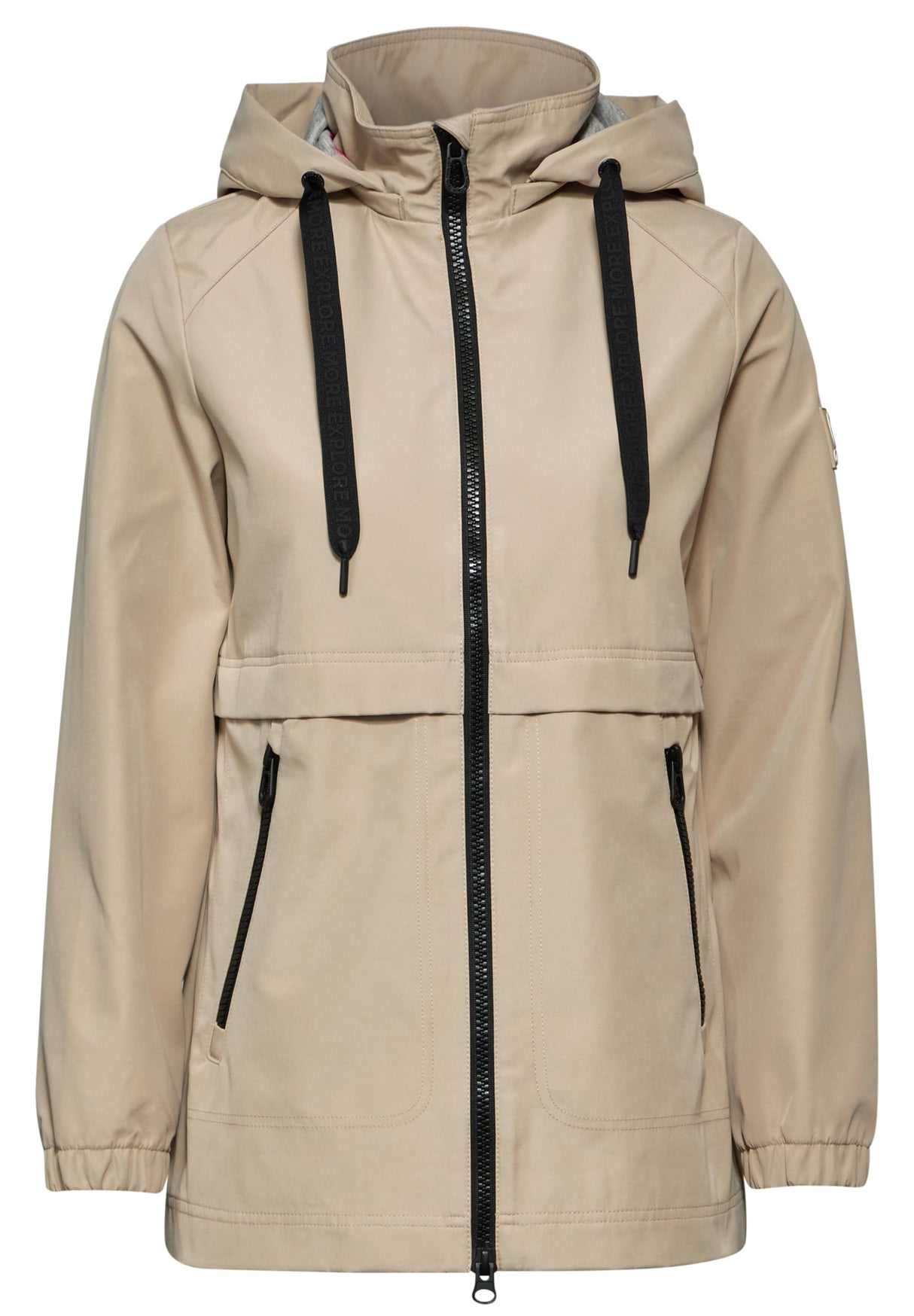 CECIL B201947 Chaqueta de Trinchera Corta, Creamy Almond Beige, M Mujeres