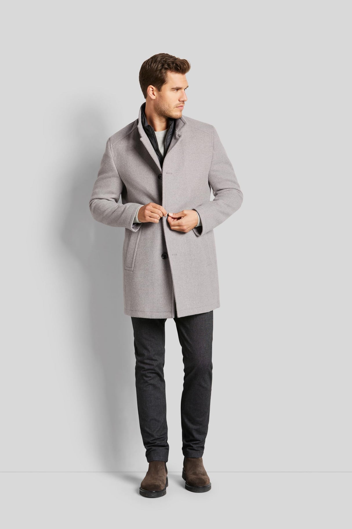 bugatti 421428-49073, Abrigo Hombre, beige-20,