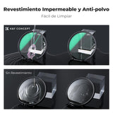 K&F CONCEPT Nano-Xcel 2 Pack 49MM Filtros Black-Mist 1/8+ Filtro Difusión 1/4 con 28 Capas de Revestimiento Nano de Vidrio Óptico para Suavizador de Retrato Imagen y Vídeo