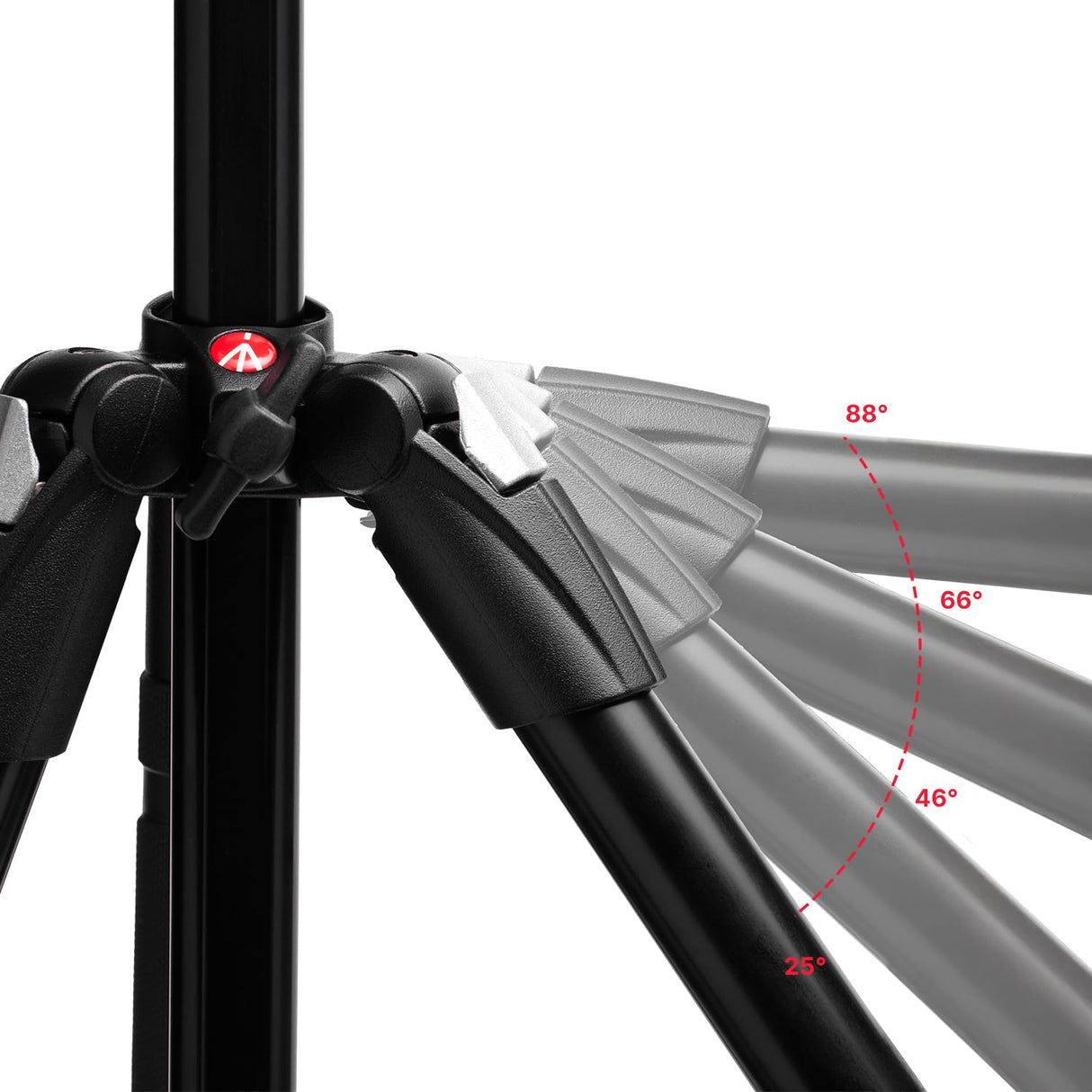 Manfrotto 290XTRA Trípode Cámara Aluminio con Rótula 496, 3 Secciones, 4 Ángulos, Cierres Rápidos, Placa Arca-Swiss, 10 kg, Bolsa, para DSLR, Cámaras sin Espejo y Compactas
