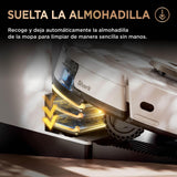Shark PowerDetect Robot Aspirador y mopa 2 en 1, Base NeverTouch Pro con Limpieza, Carga y Vaciado automáticos, 60 días, navegación 3D y LiDAR, NeverStuck, WiFi/App, Blanco, AV2800ZEEUWH