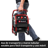 Einhell Professional Compresor con batería SILENZZO 36/210 Power X-Change (36 V, máx. 8 bar, depósito de 8 l, potencia de aspiración 210 l/min, manómetro, sin aceite, silencioso, sin batería)