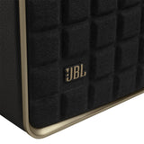 JBL Authentics 200, altavoz inteligente con tecnología Bluetooth, diseño retro, con cuadrícula gris, Wi-Fi integrado, Google Assistant, Amazon Alexa, AirPlay, JBL One App, negro