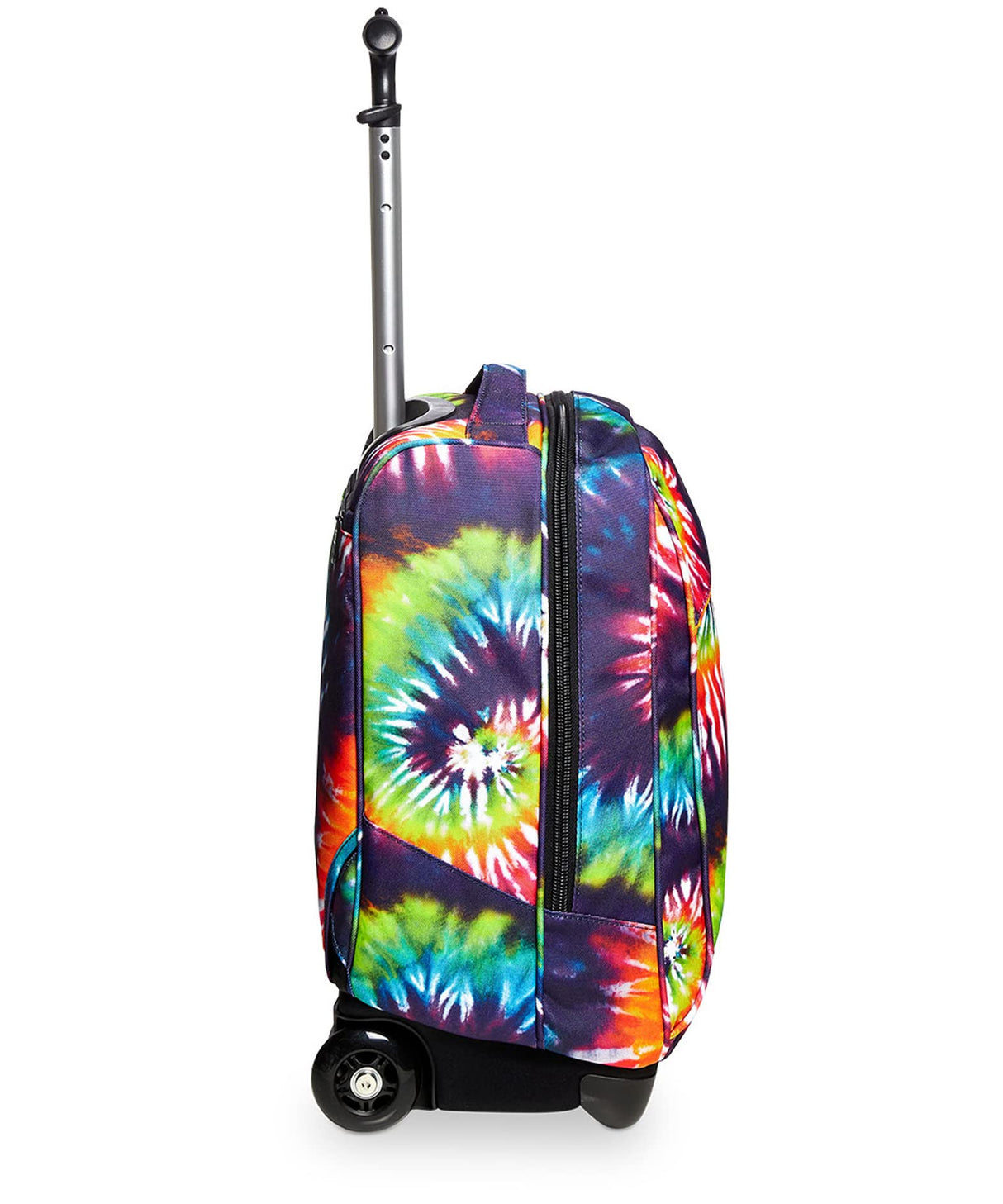 Invicta Mochila con ruedas, TIE&DYE, Bolsa con ruedas para libros, 2 en 1, Mochila+Trolley, Ecológica, para chicos&chicas Para la escuela, Deporte, Tiempo libre, Funda para portátil, estampado