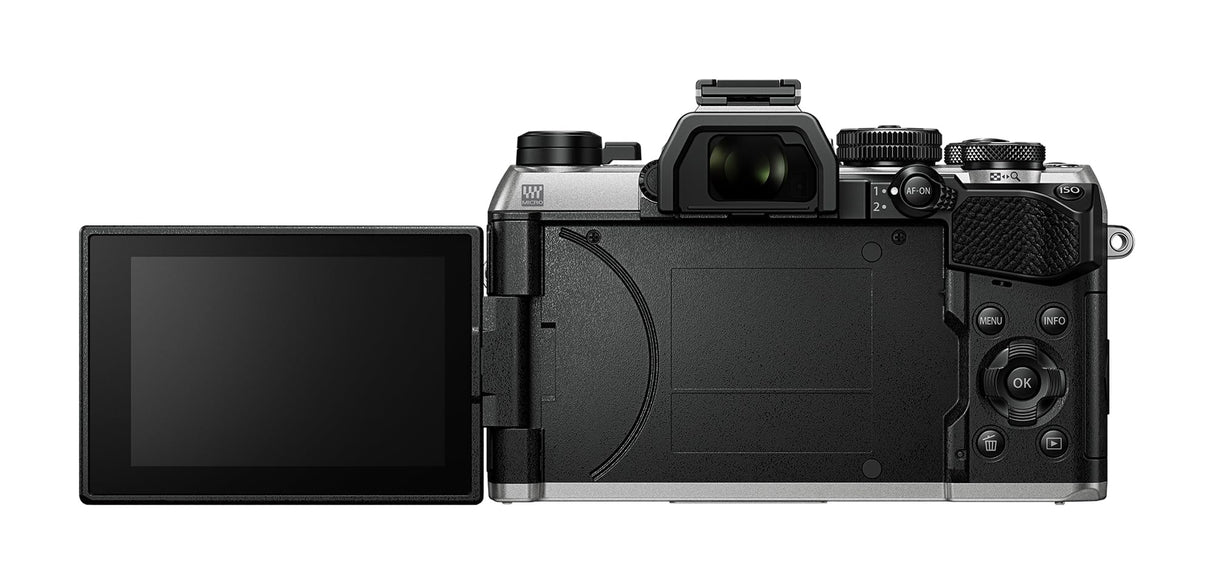 Cámara Micro Cuatro Tercios OM SYSTEM OM-5 Mark II, Incl. Objetivo M.Zuiko Digital ED 14-150mm II, Sensor Live Mos de 20 MP, estabilización de Imagen de 5 Ejes, Sellado IP53 contra la Intemperie