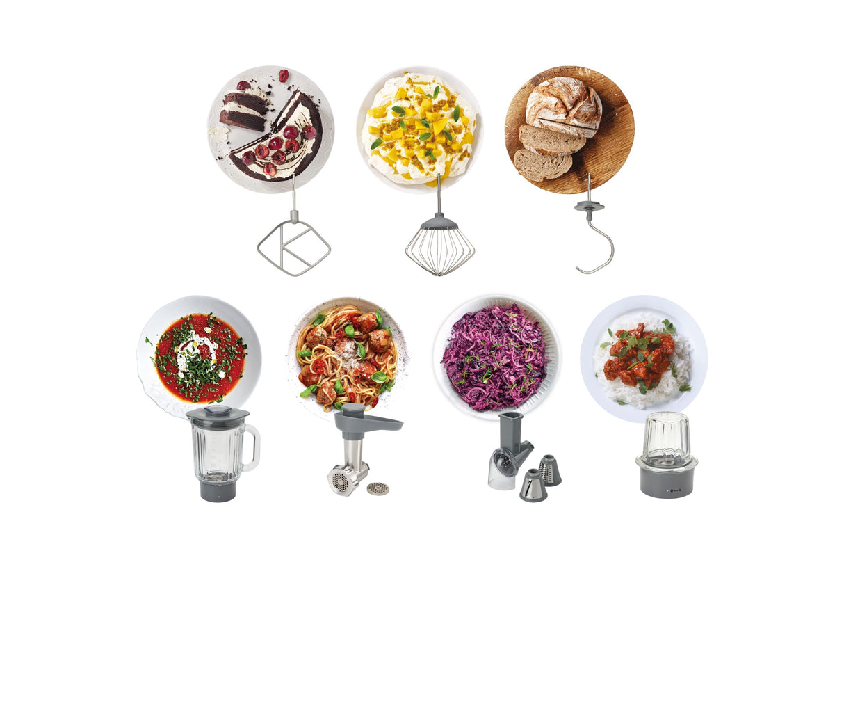 Kenwood Prospero+ KHC29A.R0SI - Robot de cocina, cuenco (4,3 L, acero inoxidable, 10 accesorios, picadora, licuadora de cristal, prensa cítrica, extractor de jugo y más, báscula integrada, 1000 W