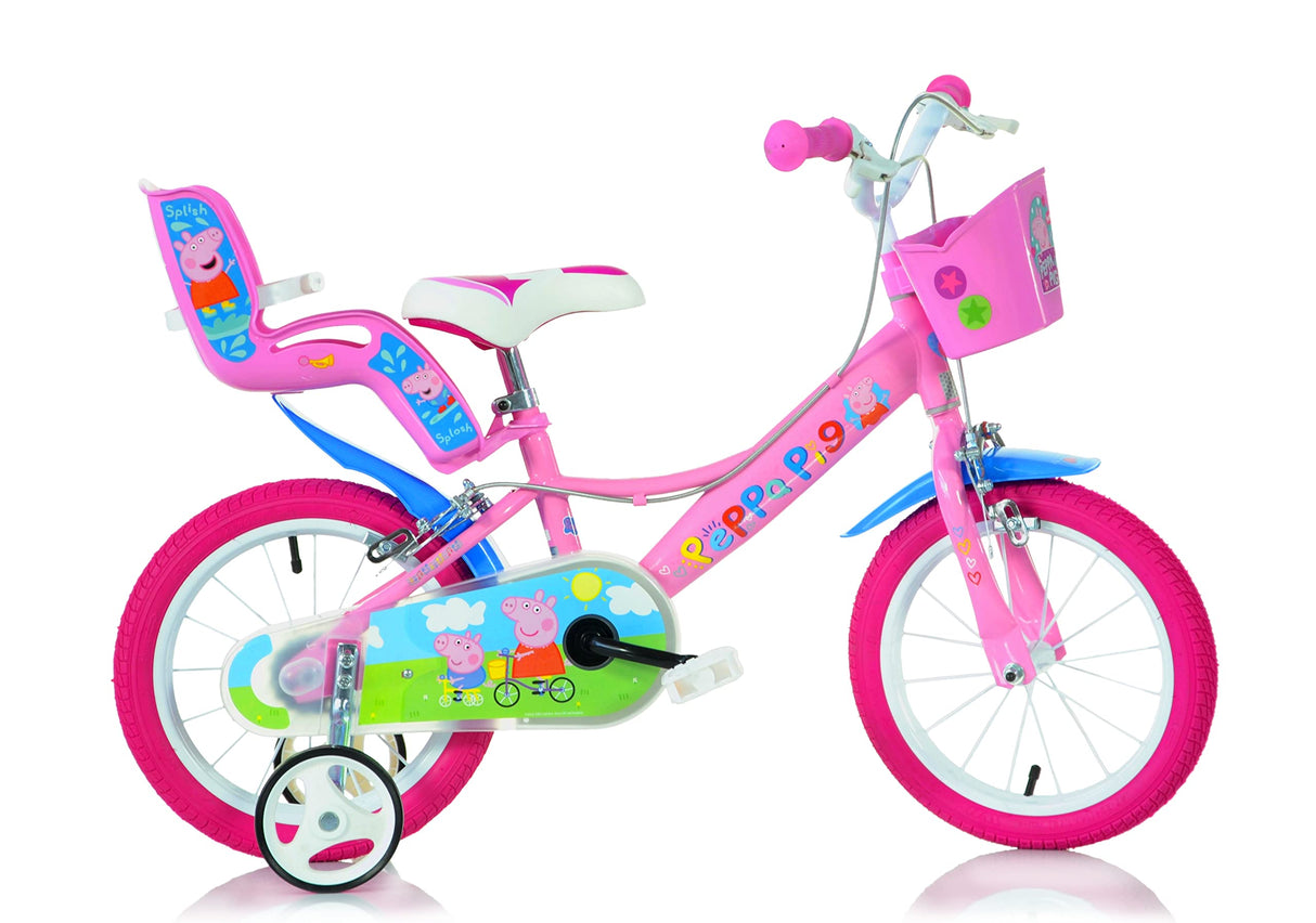 Peppa Pig Bicicleta 16"-5-7 Años Infantil, Bebés niñas, Rosa
