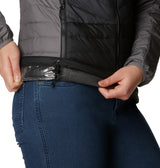 Columbia Powder Lite Jacket, Chaqueta Acolchada para Mujer, City Grey/Black/Shark, Talla M