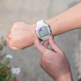 TIME TIMER Reloj — Analógico y Digital Visual de 12 Horas o 24 Horas — para el Aprendizaje de los niños, la Toma de exámenes y el Seguimiento del Entrenamiento (Blanco Ártico, Pequeño)
