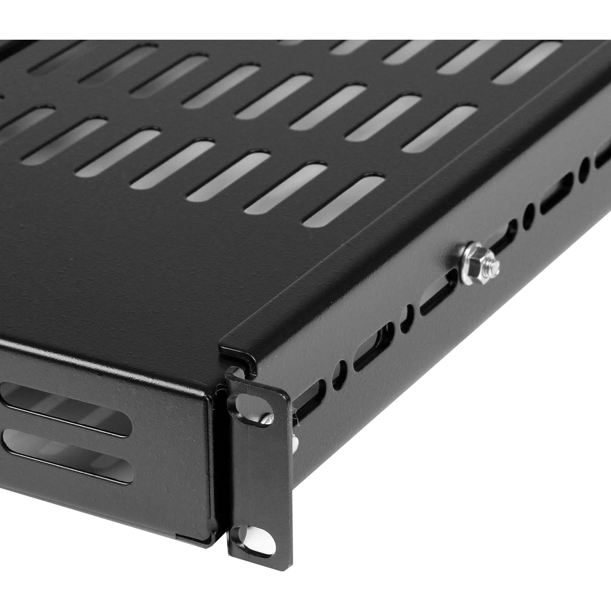 StarTech.com Estante Ajustable 1U Ventilado para Rack de Servidores, 79,3kg, Bandeja Universal de 19 Pulgadas Ajustable de 49,5 a 96,5cm, 27,5" ( 69,8cm) de Profundidad (ADJSHELF)
