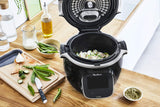 Moulinex Cookeo Touch Wi-Fi CE902 - Freidora de aire sin aceite, 1600 W, capacidad de hasta 6 personas (4 L), 6 programas automáticos, conexión Wi-Fi, libre de PFOA, fácil limpieza, color negro
