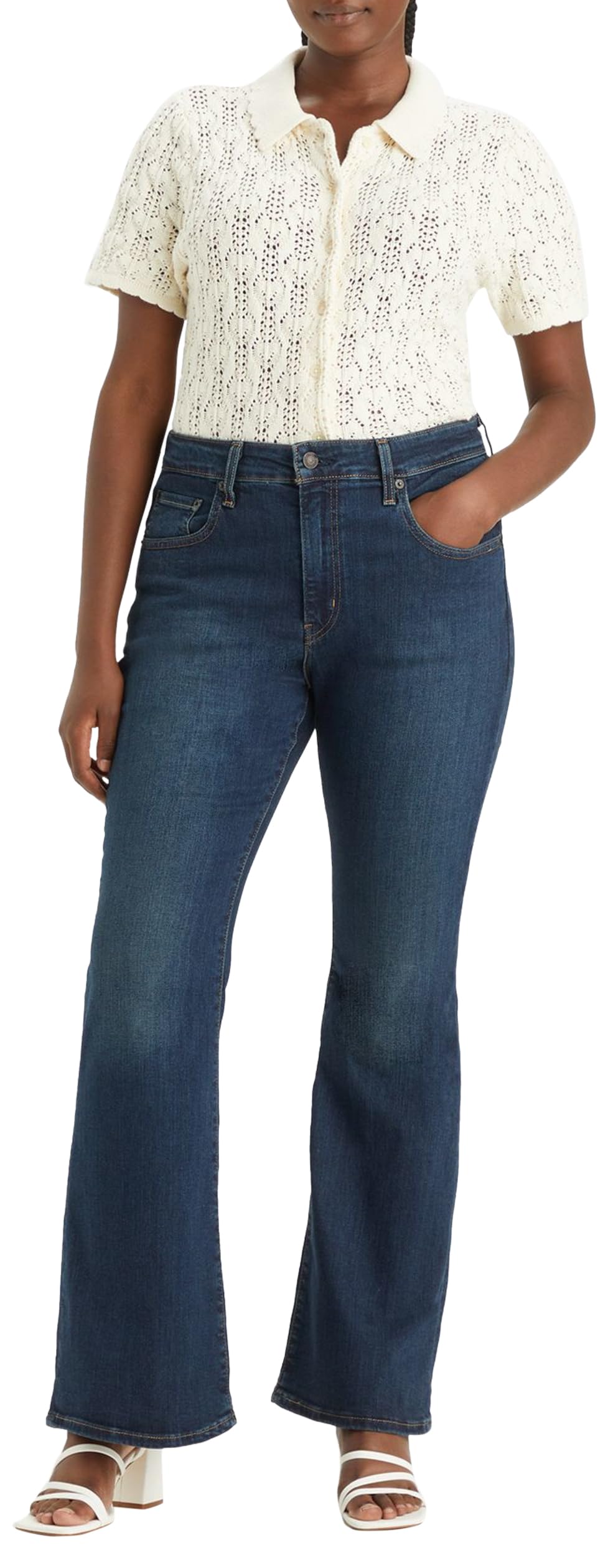 Levi's 726 High Rise Flare, Jeans para Mujer, Blue Swell, 31W / 30L