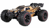 Amewi Hyper GO Truggy sin escobillas 4WD 1:14 RTR Negro Incluye Barra de Ruedas, Piezas de Repuesto, carrocería Dorada