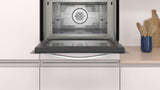 Balay - Horno compacto con microondas, 60 x 45 cm, 15 recetas automáticas, Cristal blanco, 3CW5179B2