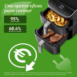 Cosori Turbo Tower Pro Freidora de Aire 10.8L 2630W, Revestimiento Cerámico y Doble Cesta, Tecnología Avanzada con Motor DC y Dual Blaze, Ahorro de Energía y Más Rápida, 7 Funciones, Ahorra de Espacio