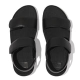 Fitflop Lulu, Sandalias Planas Mujer, Todo Negro, 39 EU