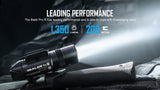 OLIGHT Baldr Pro R 1350LM 200M Linterna Lámpara Luz Recargable USB Magnética con LED Luz Blanco Compatible Batería Incorporada para Actividades Deportivas Negro