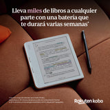 Kobo Libra Colour eReader | Pantalla E Ink Kaleido™ 3 de 7" | Temperatura del Color y Brillo Ajustables | Reducción luz Azul | eBooks y AudioBooks | Memoría 32 GB | Resistente al Agua | Negro