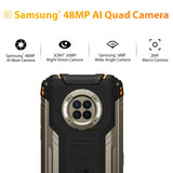 DOOGEE S96 Pro Teléfono Móvil Resistente 4G,IP68 Smartphone Impermeable【8GB RAM+128GB ROM】con NFC,Batería 6350mAh,Carga Inalambrica,Rápida 24W,Cuatro Cámara 48MP,Pantalla 6.22”,Android 10