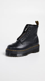 Dr. Martens Jungle Boot, Botas de Combate Mujer, Black Milled Nappa, 38 EU