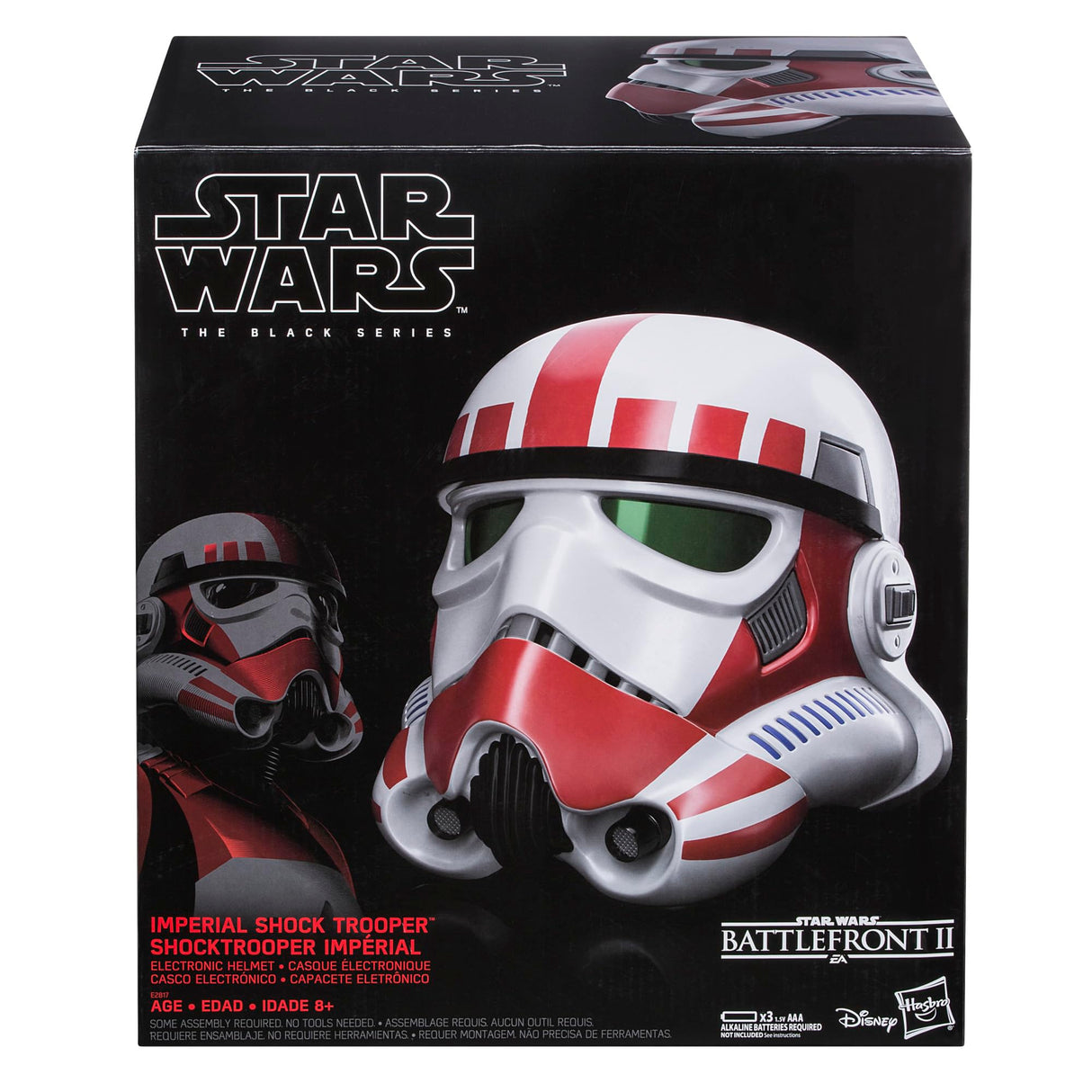 Star Wars The Black Series - Casco electrónico Premium de Imperial Shock Trooper Battlefront - Artículo de colección para Adultos - Juego de rol