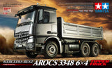 Tamiya 300056357 MB arocs 1: 14 RC 3348 Trasero Kipper 3 Eje, sin barnizar