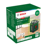 Bosch Nivel Láser de Líneas Cruzadas UniversalLevel 360 (líneas de láser en vertical + horizontal, incl. 360° para la alineación por toda la estancia, en caja de cartón)