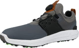 PUMA Encendido Disco articulado, Zapatos de Golf Hombre, Quiet Shade Team Gold Negro, 45 EU