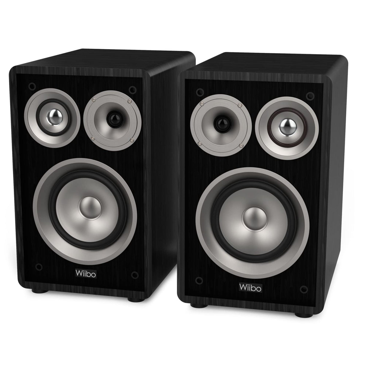 Wiibo Vintage 6 Black Altavoces Estantería 3 Vías 100W Pareja