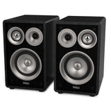 Wiibo Vintage 6 Black Altavoces Estantería 3 Vías 100W Pareja